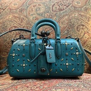 Coach 1941 Kisslock Satchel With Prairie Rivets Limited Edition